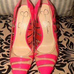 Jessica Simpson Vibrant Pink Heels